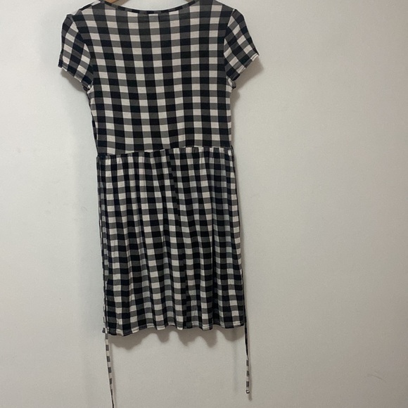 New Look - Black and White Checkered Dress - Size 10 - Picture 4 of 6
